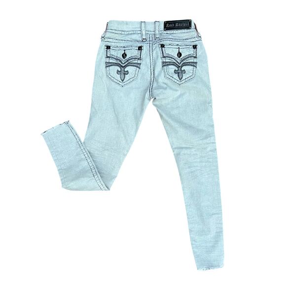 Rock Revival low rise ankle skinny jeans size26x29 - Picture 1 of 5